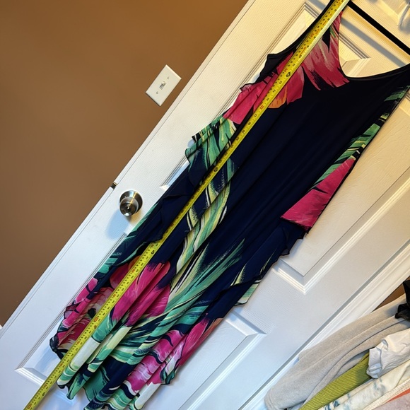 Multi Coloured Chiffon Maxi Dress NWT - Picture 7 of 7